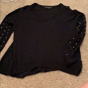 Black studded sweater
